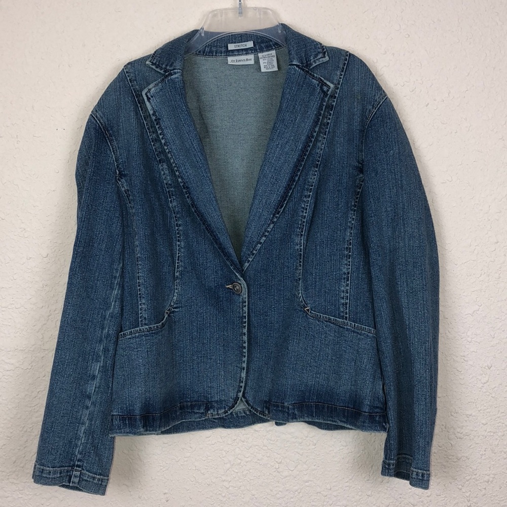 St John Bay denim jean blazer